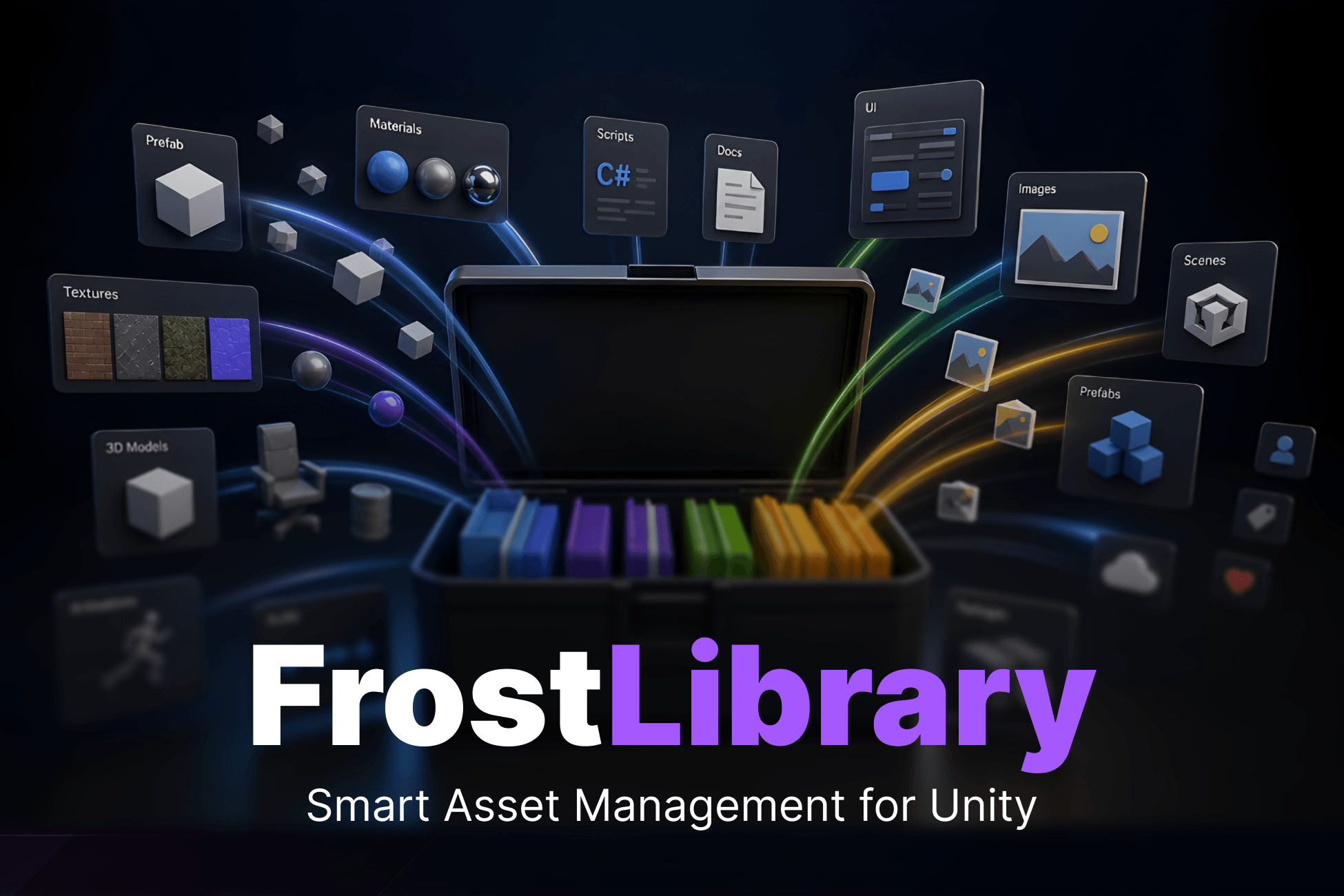 FrostLibrary - Asset Library & Project Browser for Unity preview