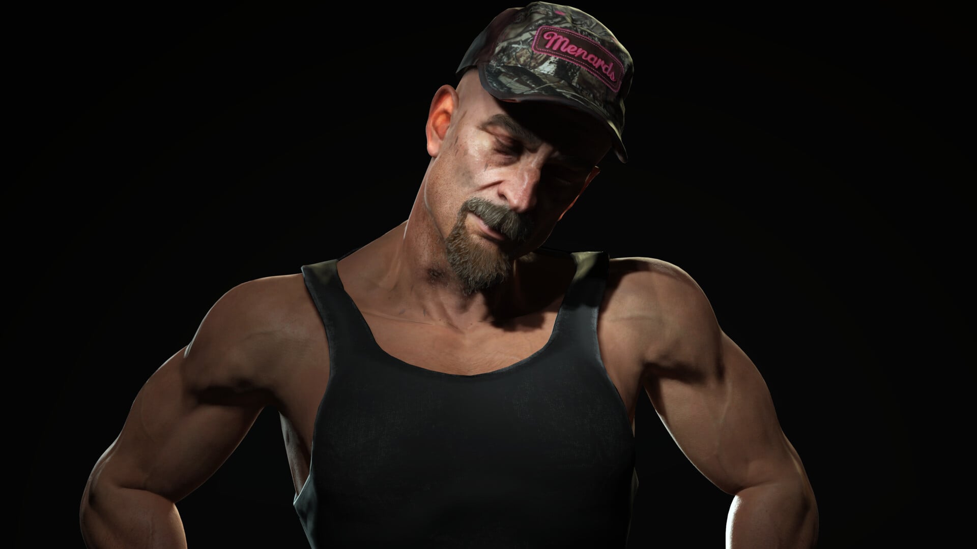 Detailed realtime character portrait
